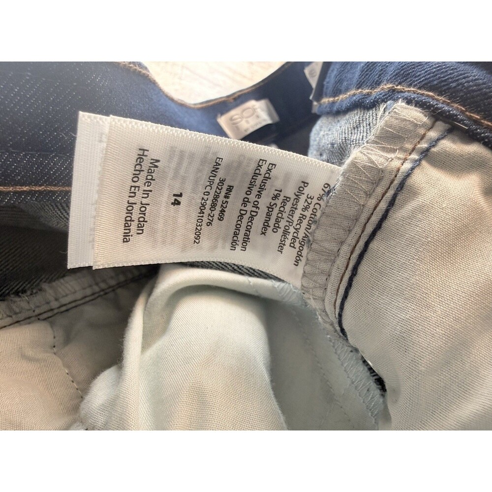Sofia Jeans by Sofia Vergara High Rise Flare Dark Wash Blue Denim Jeans Size 14 - Picture 12 of 12
